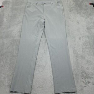 1764 Signature Pants Mens 34x32 Gray Pockets Straight Golf‎ Stretch